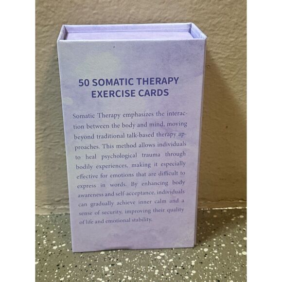 Somatic Therapy Exercise Cards 50pc – Breathwork, Tapping, Body Movement - Picture 3 of 5